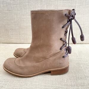 Anthropologie, Miss Albright‎ Boots, Boho Nubuck Leather, Zip Up, Ladies 8